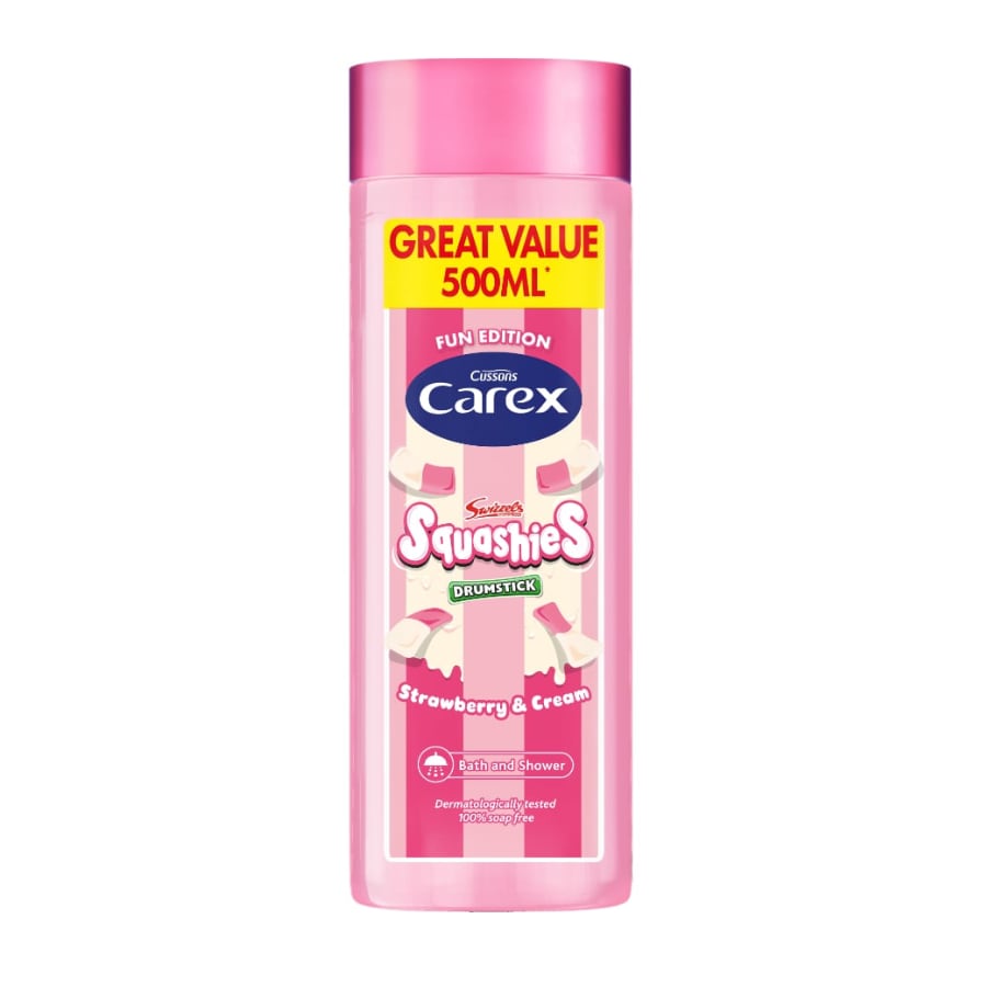 Carex Fun Editions Squashies Strawberry and Cream Bath and Shower 500ml