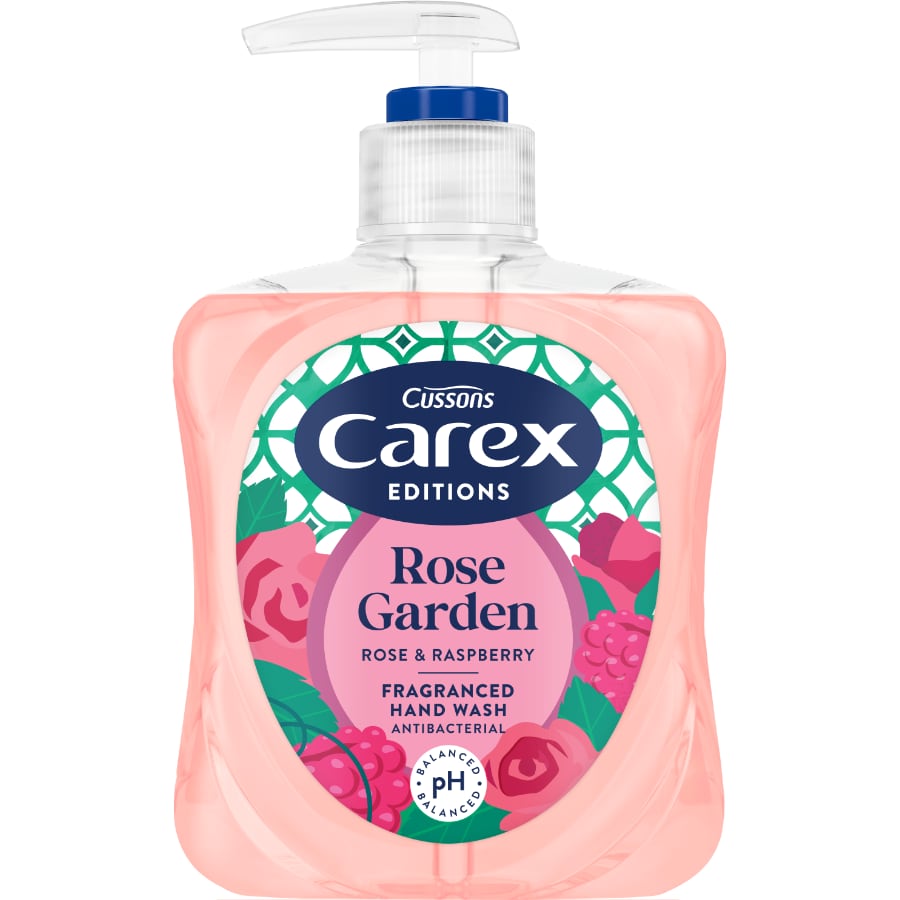 Carex Editions Antibacterial Hand Wash Rose Garden 250ml