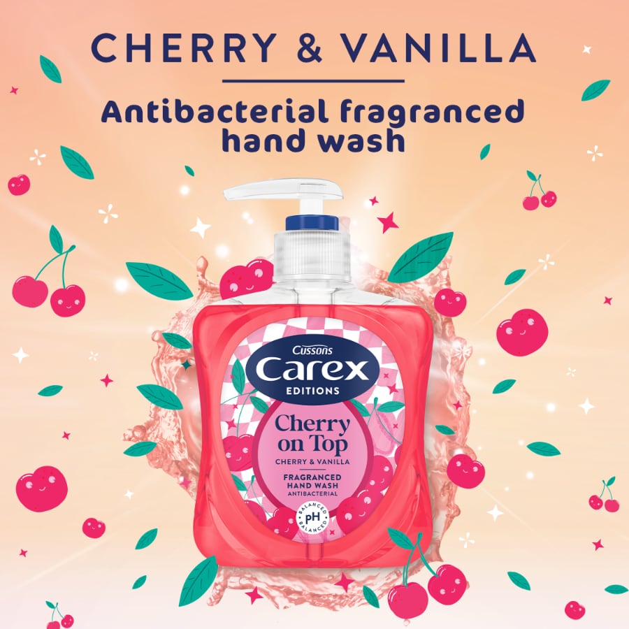 Carex Editions Antibacterial Hand Wash Cherry On Top 250ml