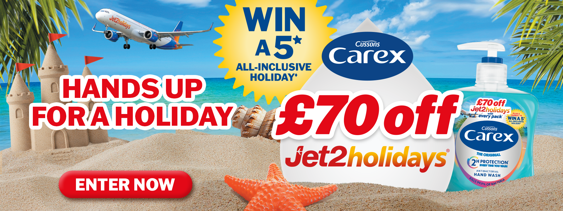 Win with Carex and Jet2holidays